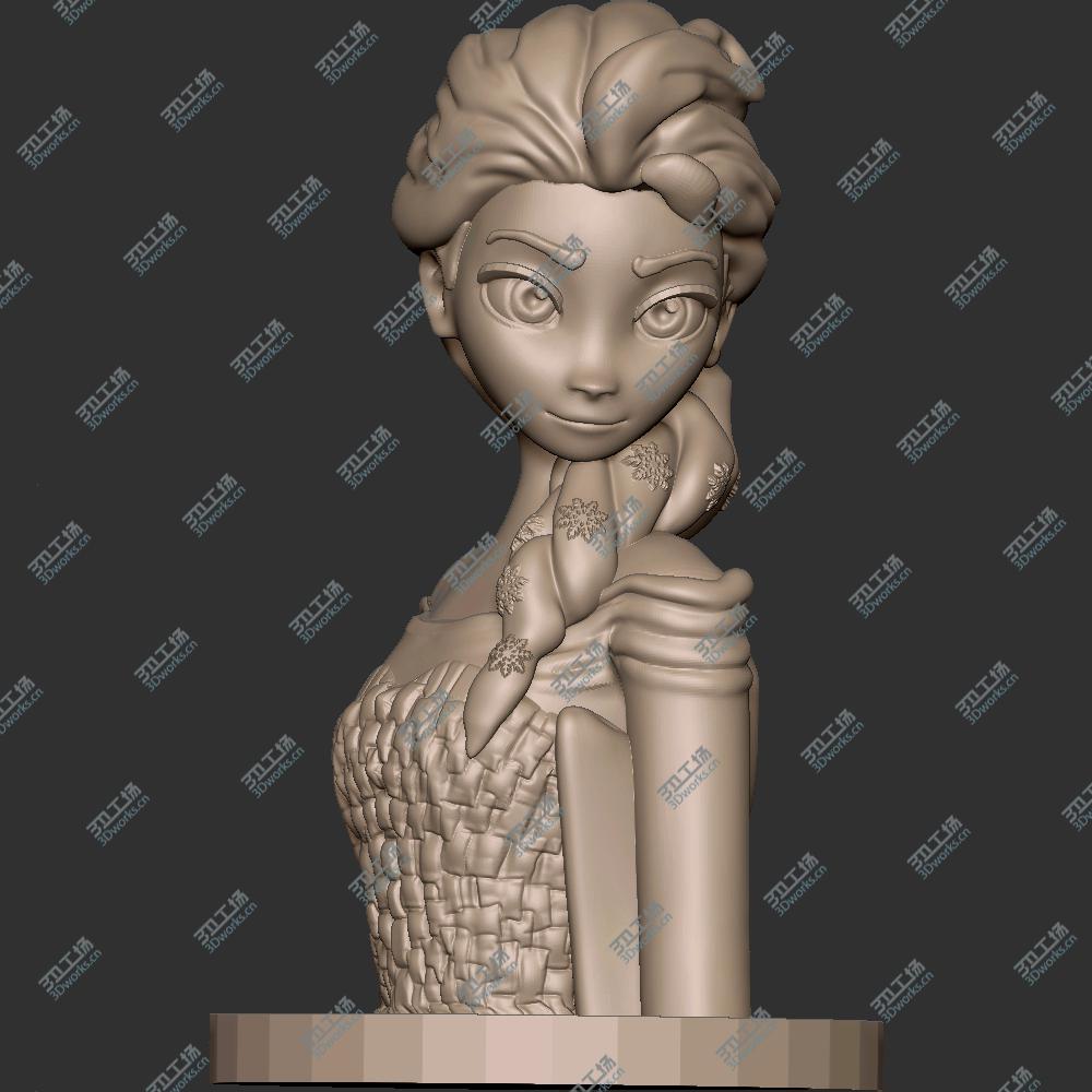 images/goods_img/20200601/052 冰雪奇缘 艾尔莎 安娜 Elsa anna 3D打印 STL 手办 二次元 卡通 雕像/1.jpg